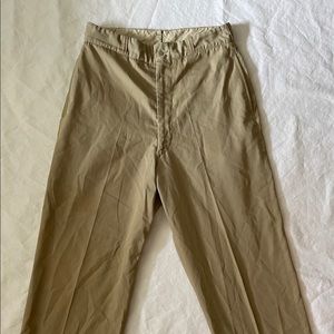 Vintage High Waisted Khaki Pants